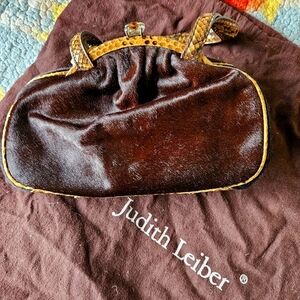 Judith Leiber brown bag